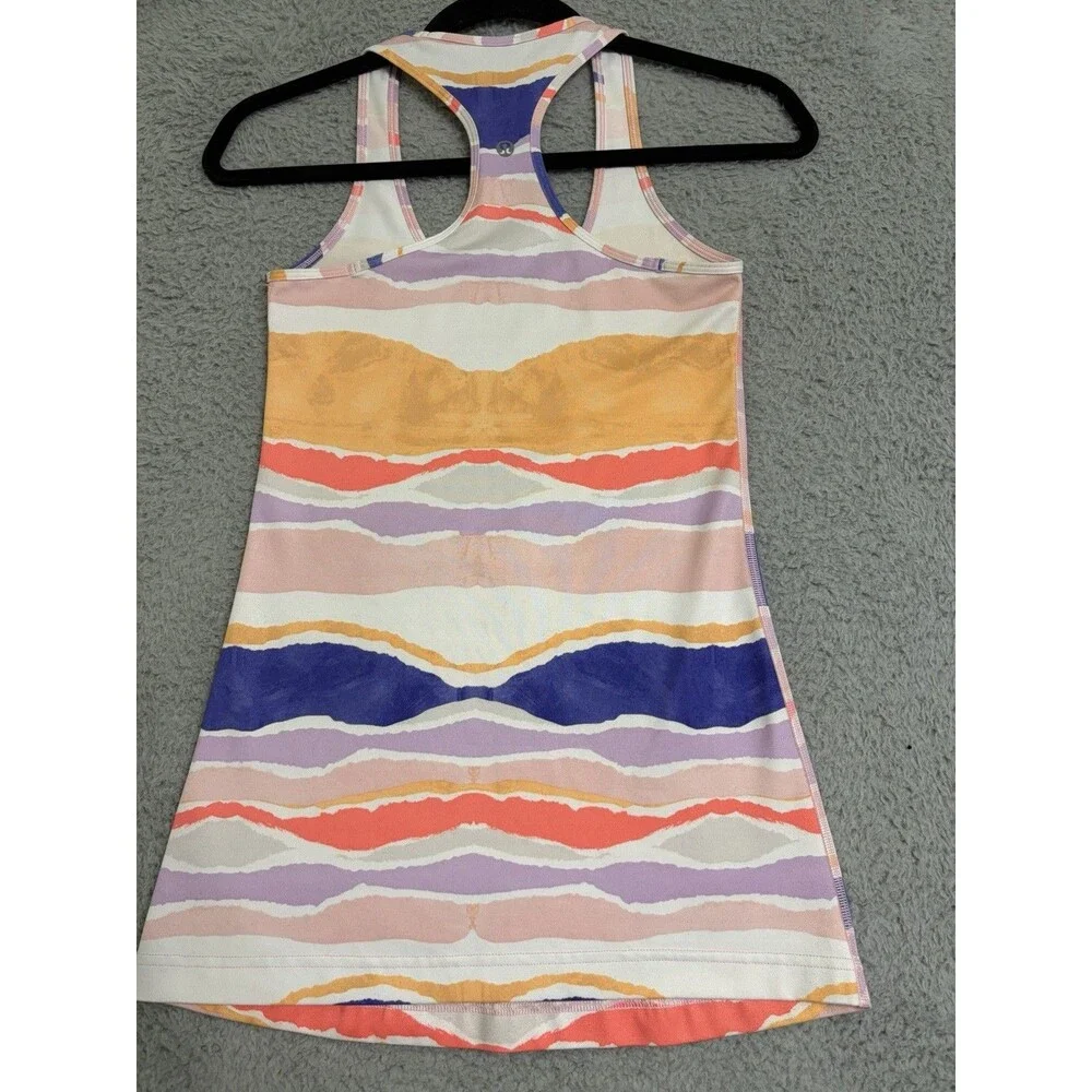 Lululemon Size 4 / S Tank Top Cool Racerback Beacher Stripe Gym Yoga Workout